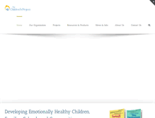 Tablet Screenshot of emotionallyhealthychildren.org